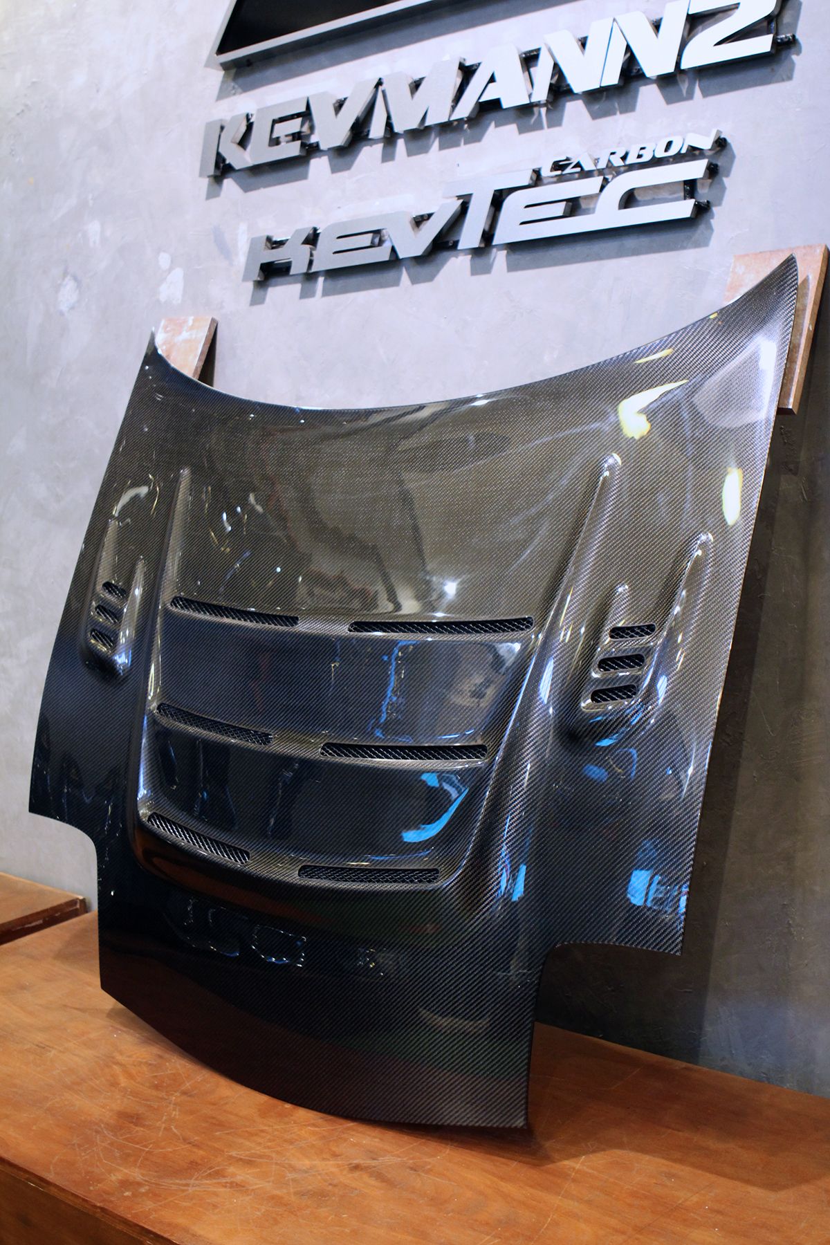 Kevmannz: Cf Hood Vented Style For Evo X Honeycomb | Store